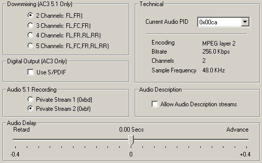 audio settings