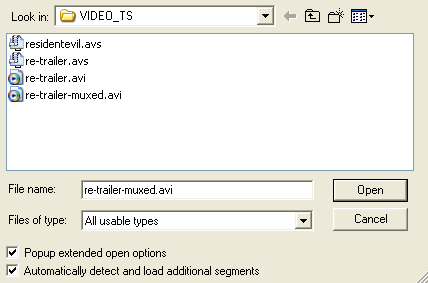 Open the Avi File in VirtualDub but check the Popup extended open options